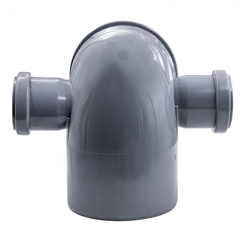 Отвод левый/правый ВК ПП 110/50х87, серый,РТП