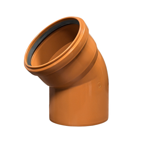 Отвод НК ПП 160х45, рыжий,РТП