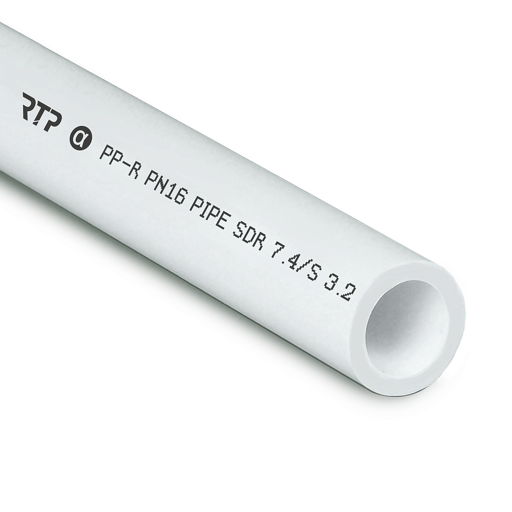 Труба PPR 25х3,5 PN16 белый 4м РТП