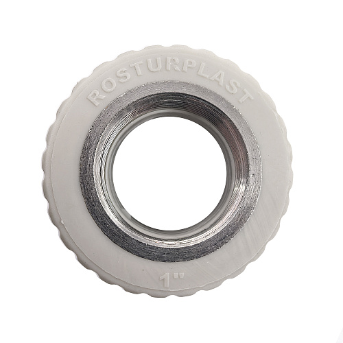 Муфта комбинированная PPR внутренняя резьба 32х1, серый, РТП