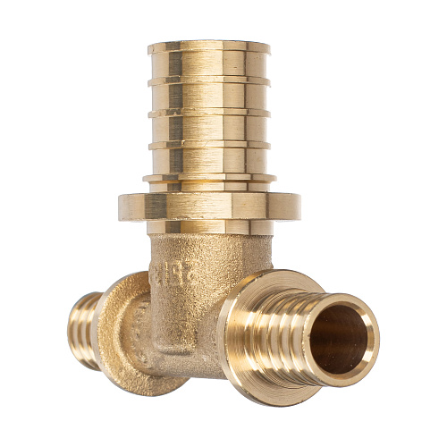 Тройник переходной аксиальный, латунь,16х25х16, желтый, RTP