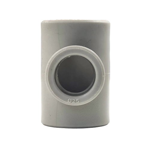 Тройник переходной PPR 32х25х32, PN25 серый, РТП