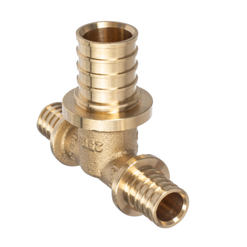 Тройник переходной аксиальный, латунь,16х25х16, желтый, RTP