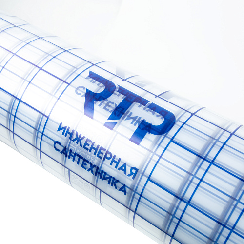 Плёнка для теплого пола текстурная с разметкой 1,05 м х 0,15 мм х 200 м, прозрачная, RTP