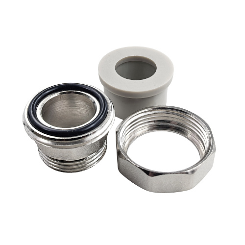 Муфта комбинированная разъемная (Американка) PPR наружная резьба 25х1,  серый, RTP