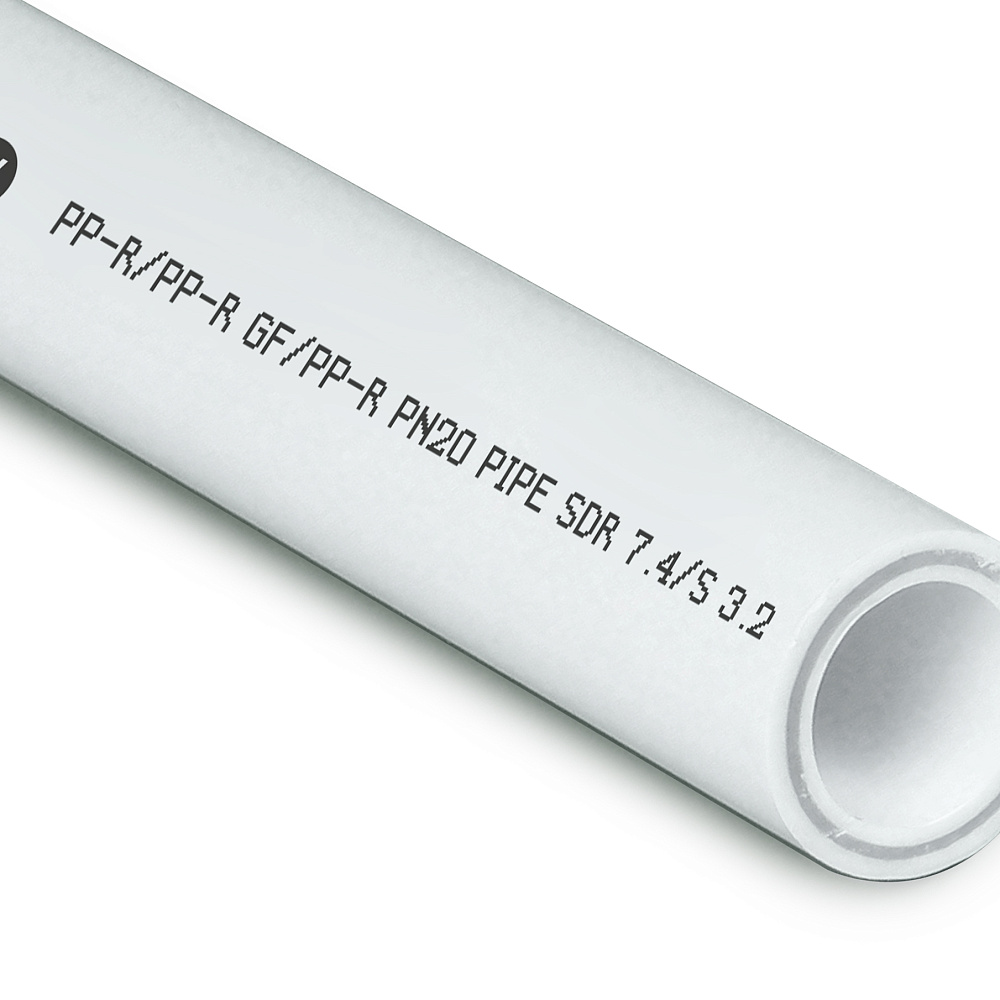 Труба PPR/GF/PPR 63х 8,6 PN20 белый 2м РТП