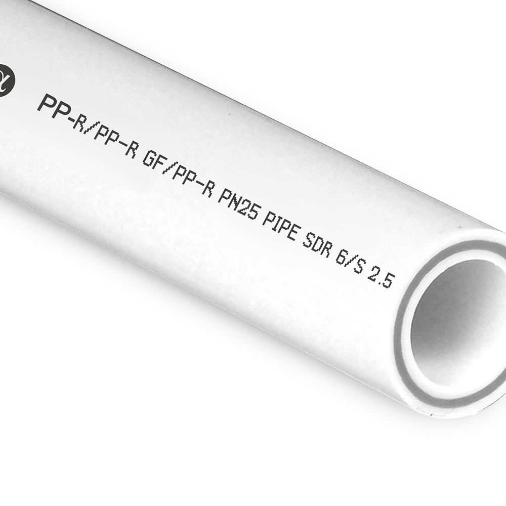 Труба PPR/GF/PPR 25х4,2 PN25 белый 4м РТП