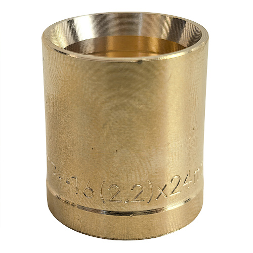 Гильза аксиальная, латунь,16, желтый, RTP