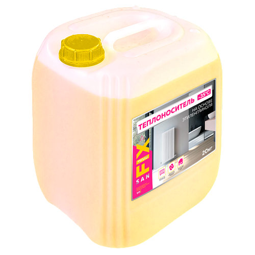 Теплоноситель -35 этиленгликоль с силикатными присадками 20 кг, SANFIX
