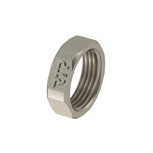 Контргайка, латунь 3/4", никель, РТП