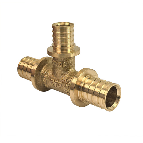 Тройник переходной аксиальный, латунь,20х16х20, желтый, RTP