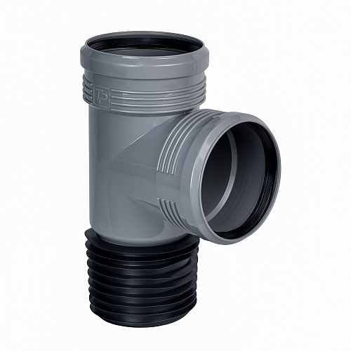 Тройник восстановитель раструба ВК ПП 110/100х96, серый,РТП