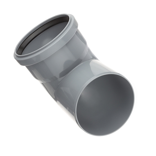 Отвод ВК ПП 110х87, серый,РТП