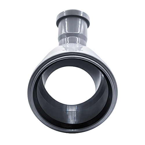 Отвод фронтальный с выходом в тыл ВК ПП 110/50х45, серый,РТП