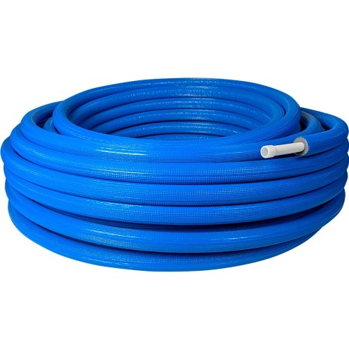 Труба EVOH PE-Xa в изоляции 32х4,4х 6,  50м синяя, RTP
