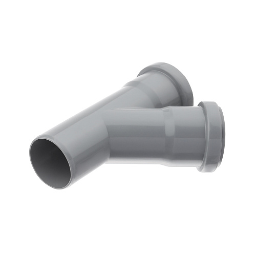 Тройник ВК ПП 50/50х45, серый,РТП