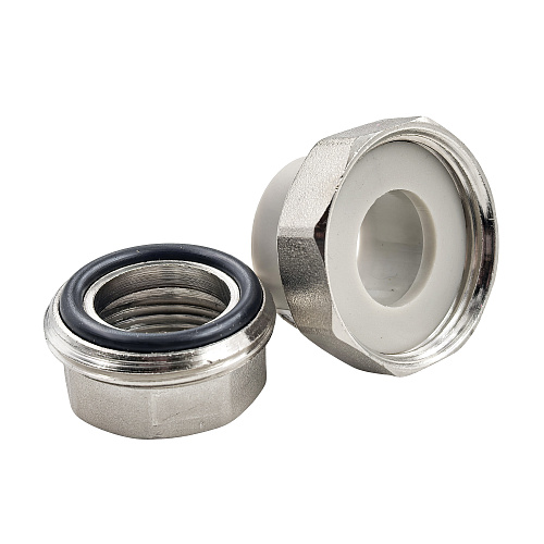 Муфта комбинированная разъемная (Американка) PPR внутренняя резьба 25х1,  серый, RTP