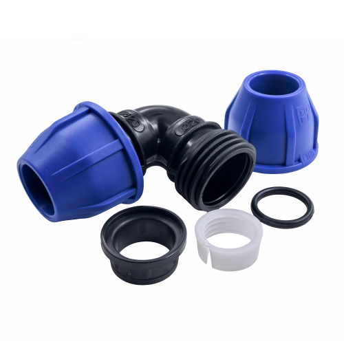 Отвод компрессионный, полипропилен 20, для полиэтиленовых труб, РТП