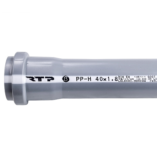 Труба ВК ПП 40х1,8х250,серый, РТП