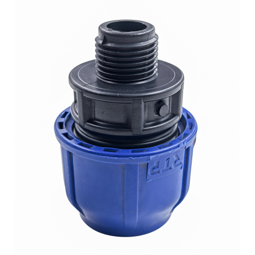 Муфта компрессионная, полипропилен наружная резьба 25х 1/2", для полиэтиленовых труб, РТП