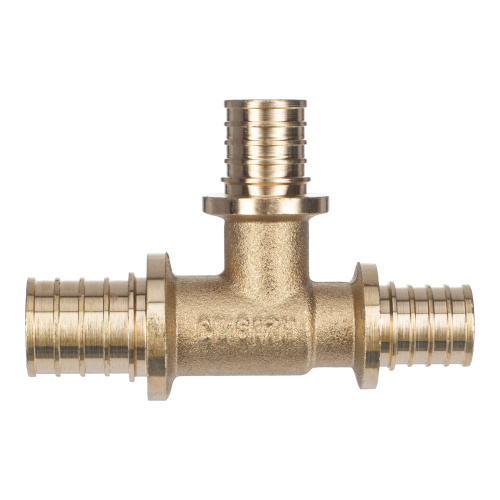 Тройник переходной аксиальный, латунь,16х20х16, желтый, RTP