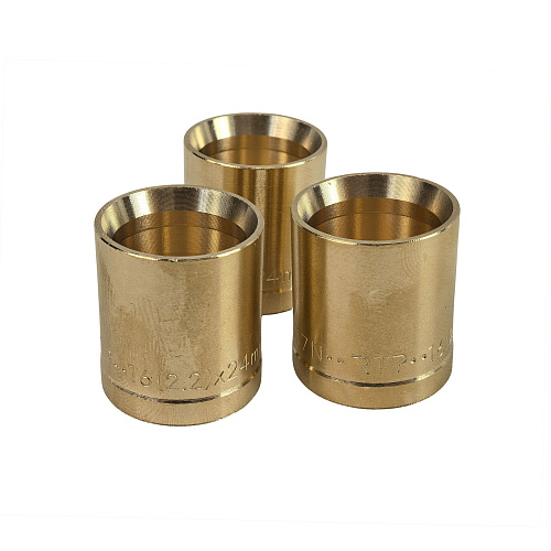 Гильза аксиальная, латунь,16, желтый, RTP