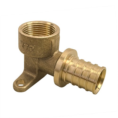 Водорозетка аксиальная, латунь, внутренняя резьба,25х3/4", желтый, RTP