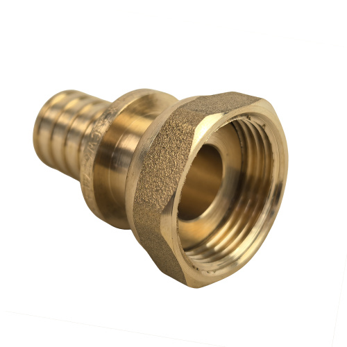 Муфта с накидной гайкой аксиальная, латунь,20х3/4", желтый, RTP