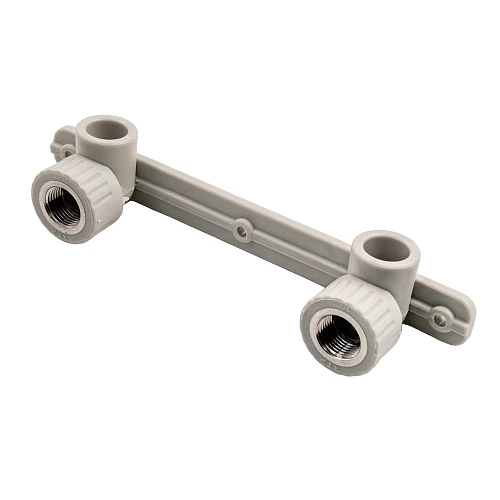 Угольник комбинированный под смеситель PPR внутренняя резьба 20х 1/2,  серый, РТП