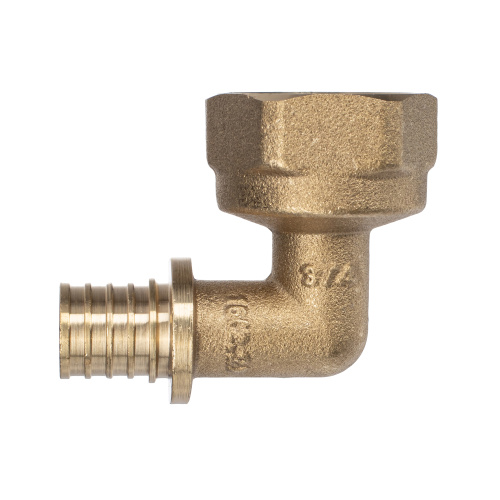 Угольник аксиальный, латунь, внутренняя резьба,16х3/4", желтый, RTP