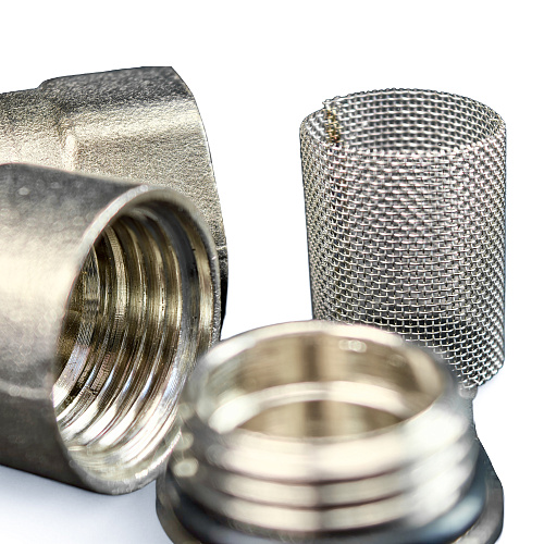 Фильтр, латунь, внутренняя/внутренняя резьба 1/2"х45°, никель, RTP