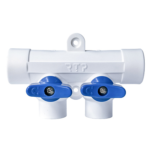 Коллектор с шаровым краном универсальный PPR 25х20/2, RTP
