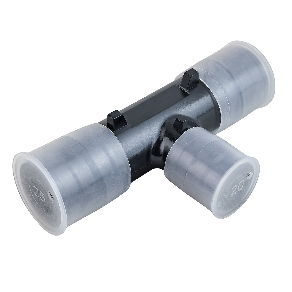 Тройник переходной радиальный PPSU 25x20x25, черный,RTP
