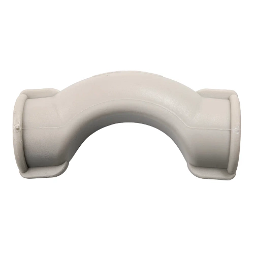 Обводное колено с муфтой короткое PPR 20,  серый, РТП