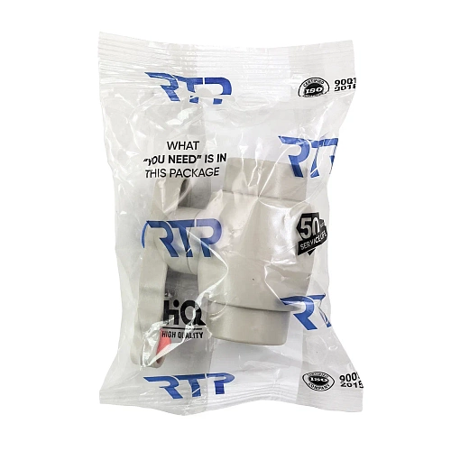 Кран шаровой полный проход PPR 25,  серый, РТП