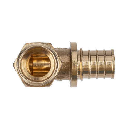 Угольник аксиальный, латунь, наружная резьба,20х1/2", желтый, RTP