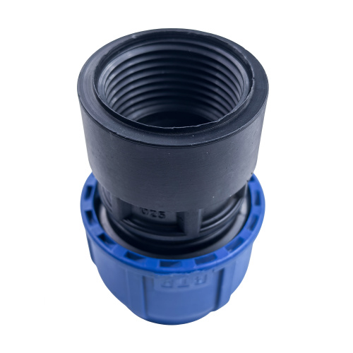 Муфта компрессионная, полипропилен внутренняя резьба 25х1", для полиэтиленовых труб, РТП