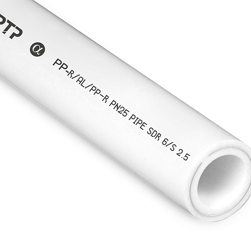 Труба PPR/AL/PPR 32х5,4 PN25 белый 4м РТП
