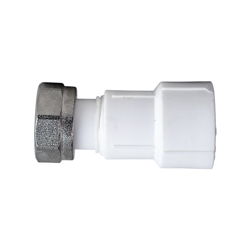 Муфта с накидной гайкой PPR 20х1/2, пластик штуцер, белый, RTP