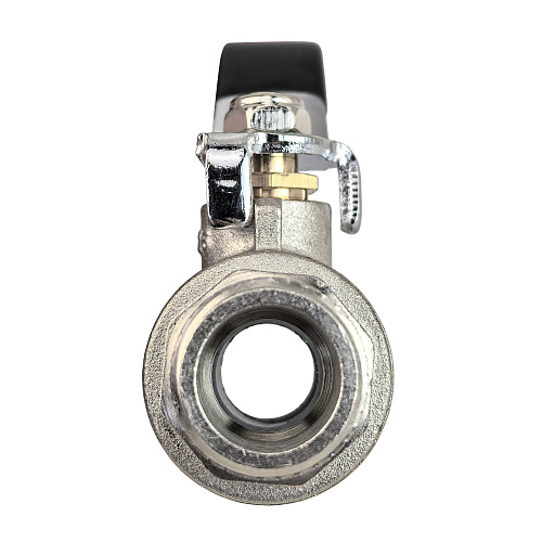 Кран шаровой ГОСТ ручка рычаг, латунь, внутренняя/наружная резьба 1",PN40 никель, RTP