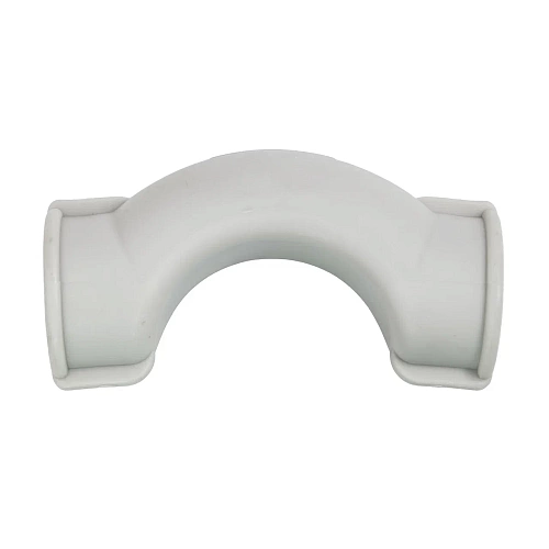 Обводное колено с муфтой короткое PPR 25,  серый, РТП