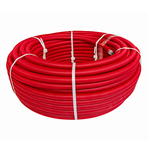 Труба EVOH PE-Xa в гофроизоляции 20х2,8х28, 100м красная, RTP