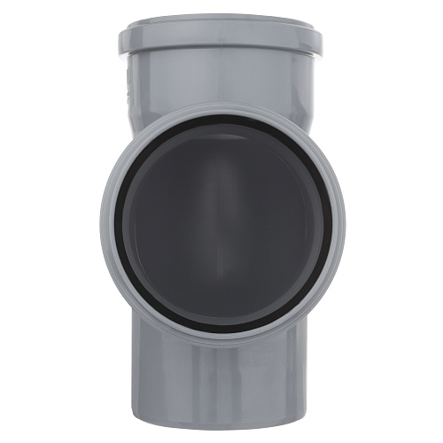 Тройник ВК ПП 110/110х87, серый,РТП