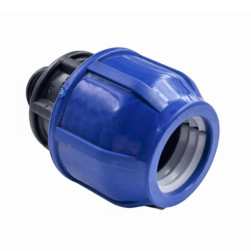 Муфта компрессионная, полипропилен наружная резьба 25х 1/2", для полиэтиленовых труб, РТП