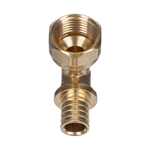 Угольник аксиальный, латунь, внутренняя резьба,16х1/2", желтый, RTP