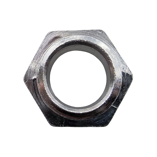 Ниппель переходной, латунь, наружная резьба 1/2"х3/8", еврослот, никель, РТП