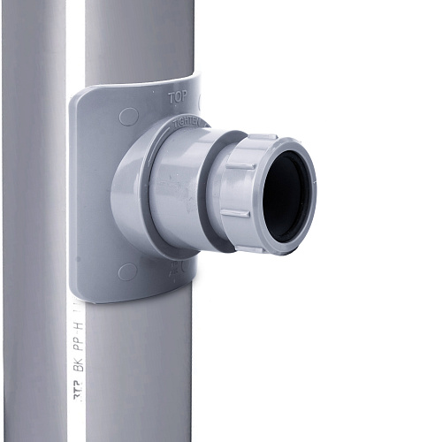 Врезка (адаптер) в канализационную трубу ВК ABS 110х50, серый,РТП