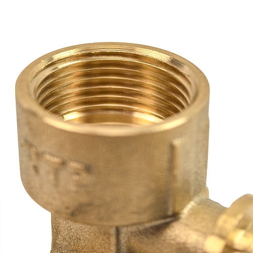 Водорозетка аксиальная, латунь, внутренняя резьба,16х3/4", желтый, RTP