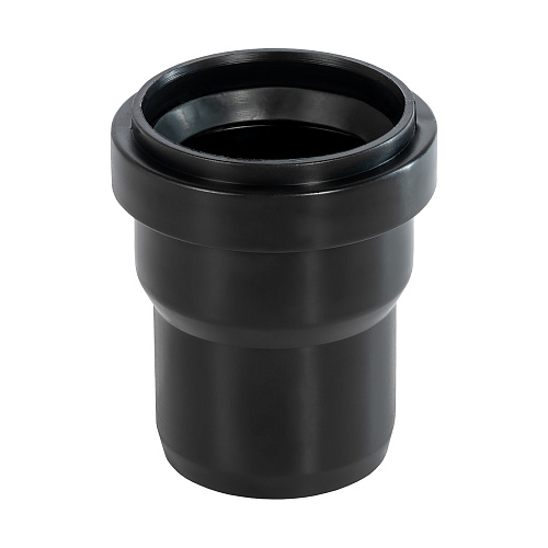 Переход с пластиковой на чёрную канализацию ВК ПП  50/48, черный,РТП