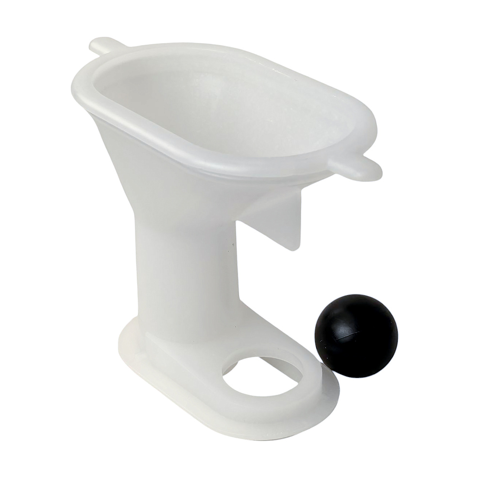 Воронка капельная с гидрозатвором, с запахозапирающим устройством ТП-21 ВК ПП, белый,РТП